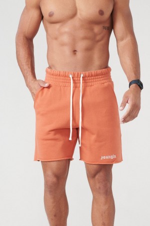 YoungLA 110 San Diego Terry Kurze Hose Herren Orange | 768-RGHEOY