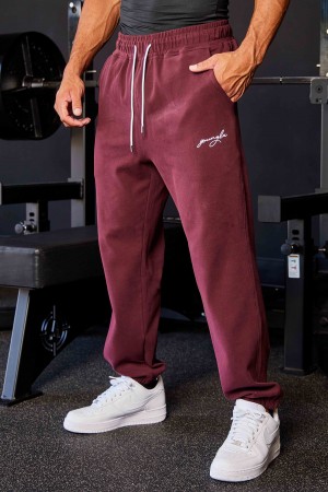 YoungLA 219 Chill Cloud Jogginghose Herren Bordeaux | 387-YOHBJG