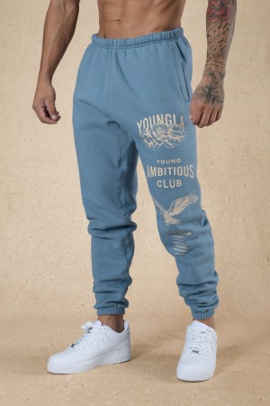 YoungLA 233 The Immortal Fall 22" Jogginghose Herren Blau | 268-TLFIQP