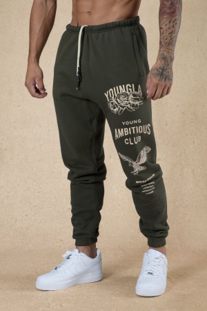 YoungLA 233 The Immortal Fall 22" Jogginghose Herren Olivgrün | 423-CJFVHE