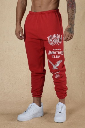 YoungLA 233 The Immortal Fall 22" Jogginghose Herren Rot | 247-FYVNBZ