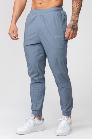 YoungLA 237 Nylon Sport Jogginghose Herren Blau | 384-PVYAUB