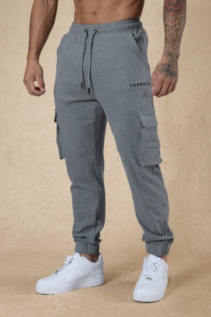 YoungLA 240 Cloud Rambo Jogginghose Herren Grau | 840-KOFGYV