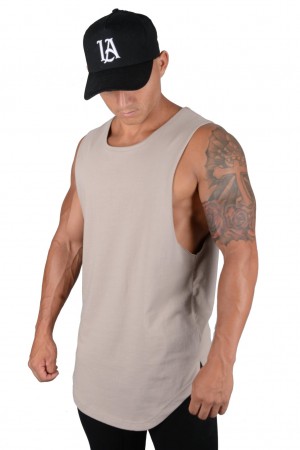 YoungLA 308 Muscle Muskelshirt Herren Grau | 714-FQVRJK