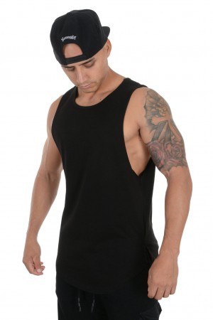 YoungLA 308 Muscle Muskelshirt Herren Schwarz | 948-WTLQHS