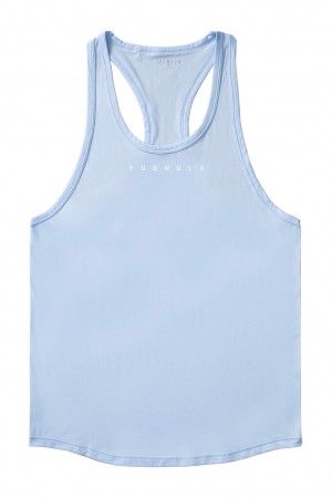 YoungLA 342 - New Gen Compression Stringers Muskelshirt Herren Blau | 801-WOJHSZ