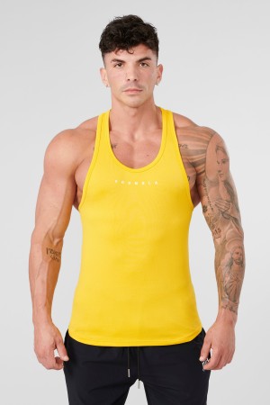 YoungLA 342 - New Gen Compression Stringers Muskelshirt Herren Gelb | 194-LBVZTA