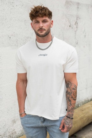 YoungLA 471 Chrome T-shirts Herren Weiß | 017-RBMZFW