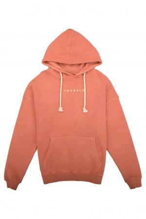 YoungLA 513 Skylines Hoodie Herren Orange | 702-UGTLHV