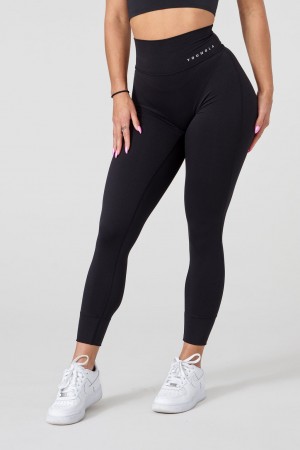 YoungLA W212 Progress Leggings Damen Schwarz | 251-YFHIRZ