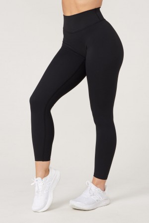 YoungLA W218 - Powerpuff Leggings Damen Schwarz | 036-JRTSHP