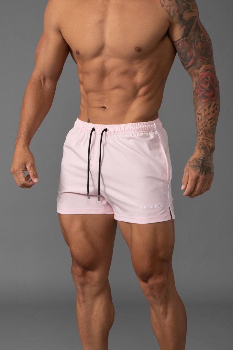 YoungLA 143 Kurzes Kurzes Swim Kurze Hose Herren Rosa | 864-GSMPNT