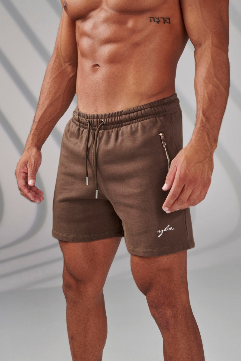 YoungLA 149 Phantom Kurze Hose Herren Braun | 346-KSXFQE