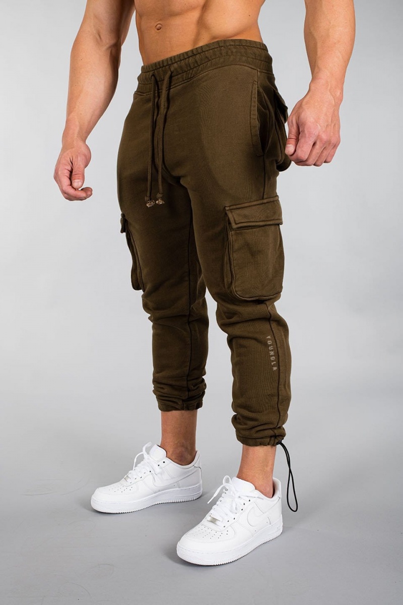 YoungLA 206 Rambo Combat Jogginghose Herren Olivgrün | 570-WGVOHK