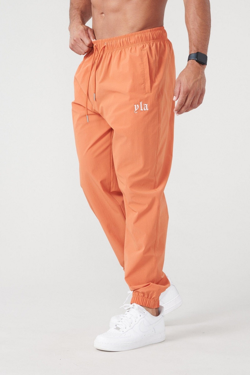 YoungLA 214 Effortless Nylon Jogginghose Herren Orange | 308-LCBFPH