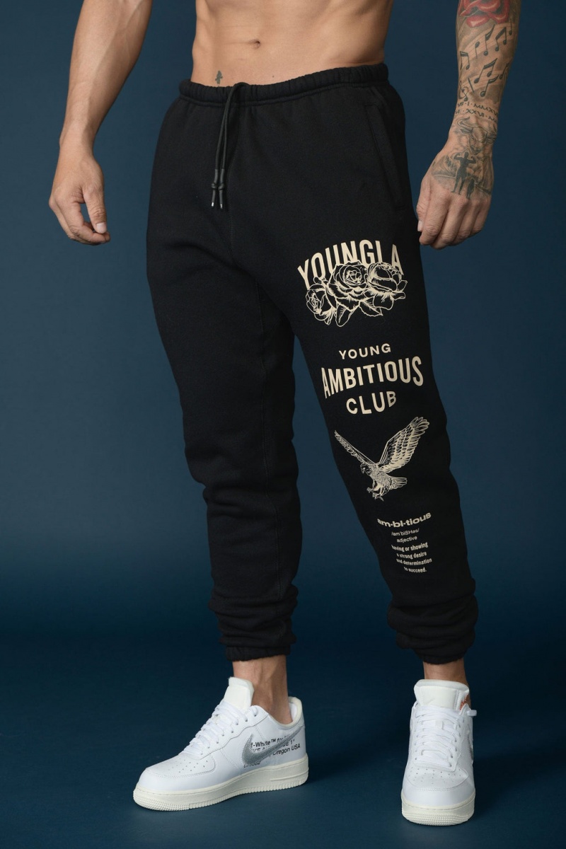 YoungLA 233 The Immortal Jogginghose Herren Schwarz | 682-AWEJYM