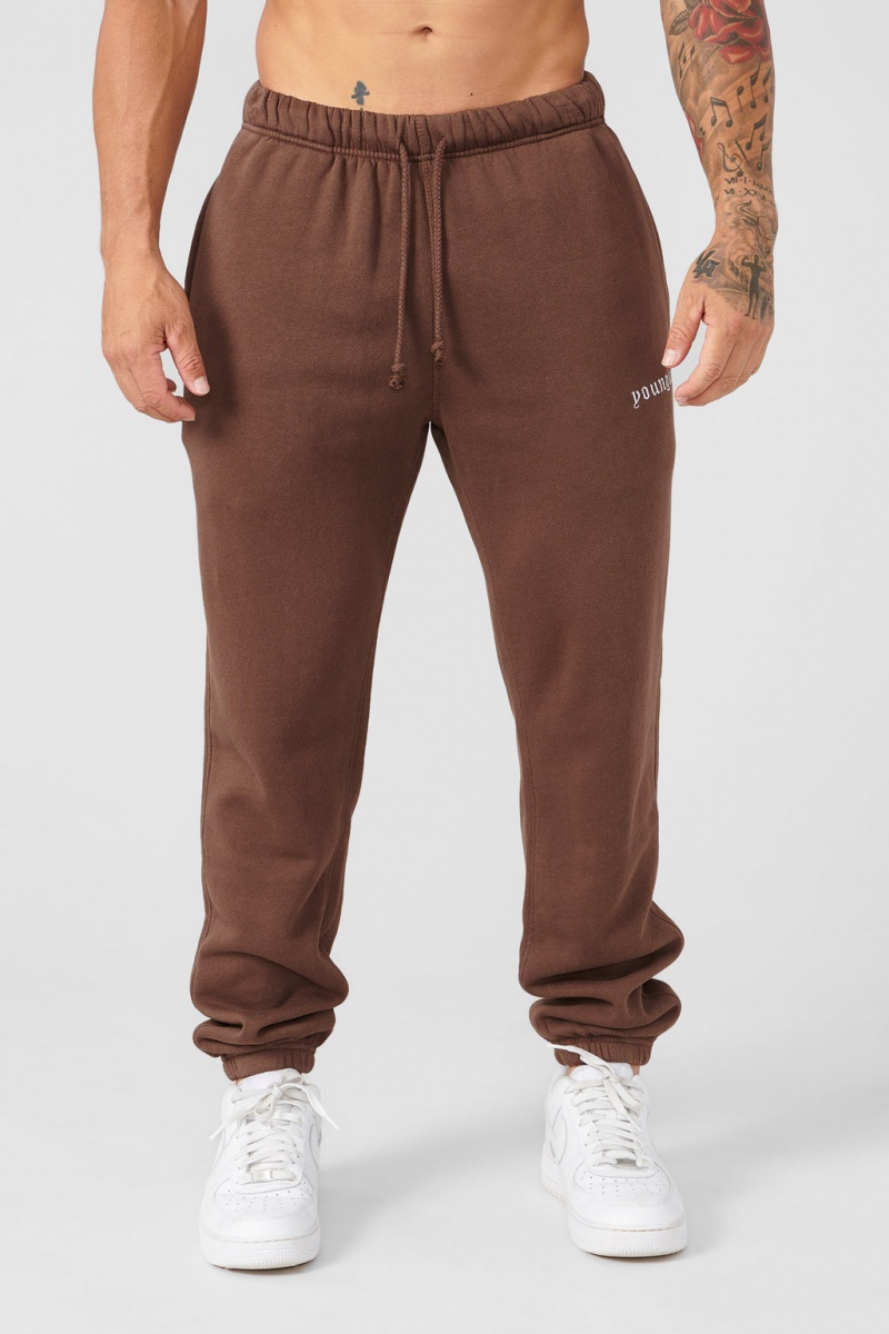 YoungLA 239 Earthy Kollektion - Jogginghose Herren Schokolade | 856-MQNCGV