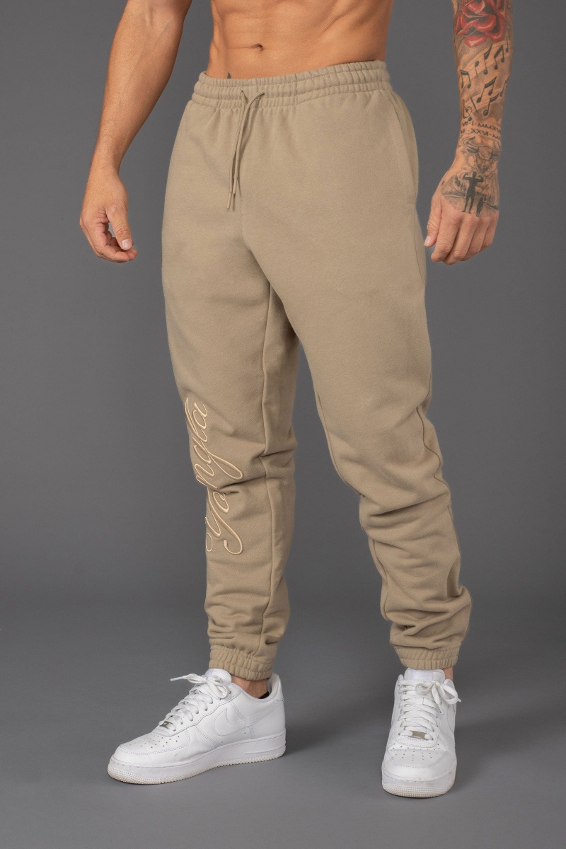 YoungLA 245 Autograph Jogginghose Herren Khaki | 910-KWOJMF