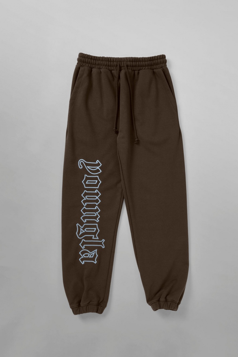 YoungLA 256 Anthem Jogginghose Herren Braun | 261-XCNLUS