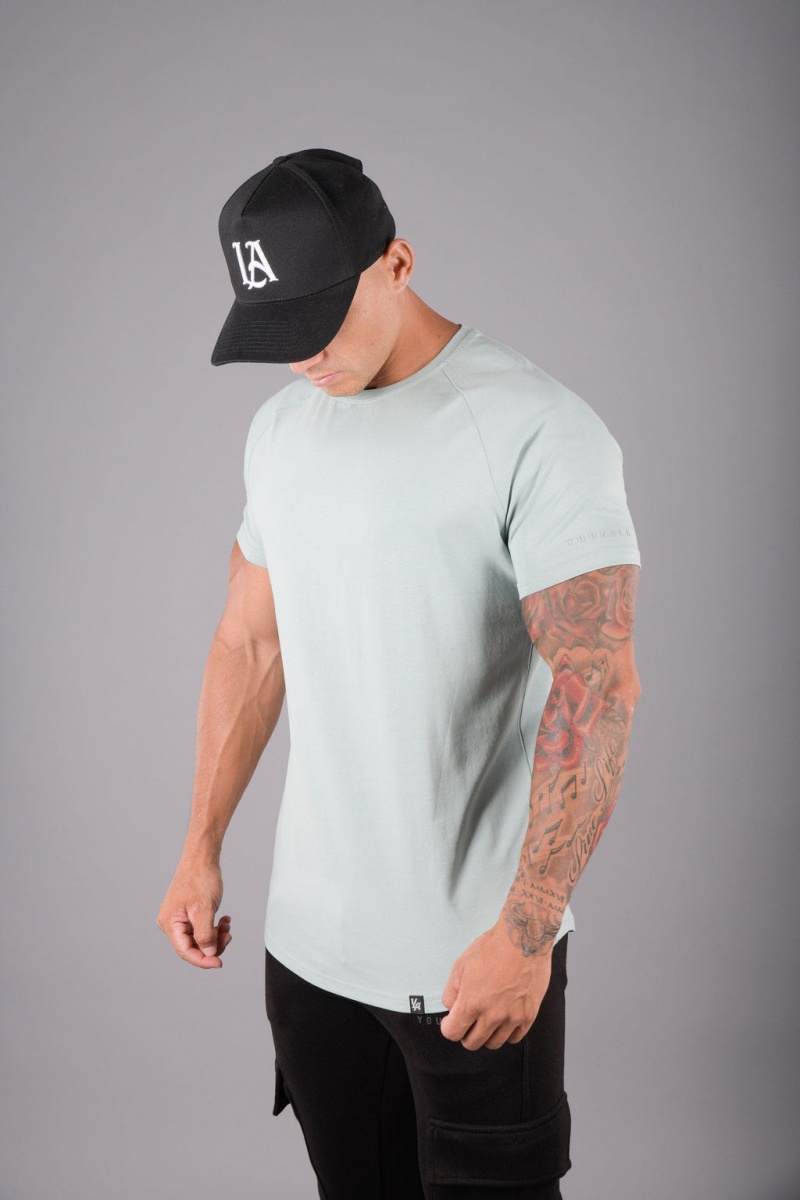 YoungLA 442 Ultimate Hybrid Tee T-shirts Herren Grün | 530-HQKAOX