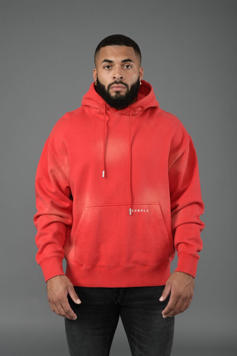 YoungLA 549 Phantoms Hoodie Herren Rot | 594-FIYAWM