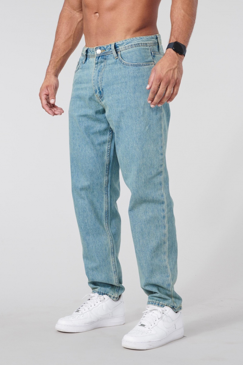 YoungLA 609 – Baggy Jeans Herren Hellblau | 120-QCBXOE