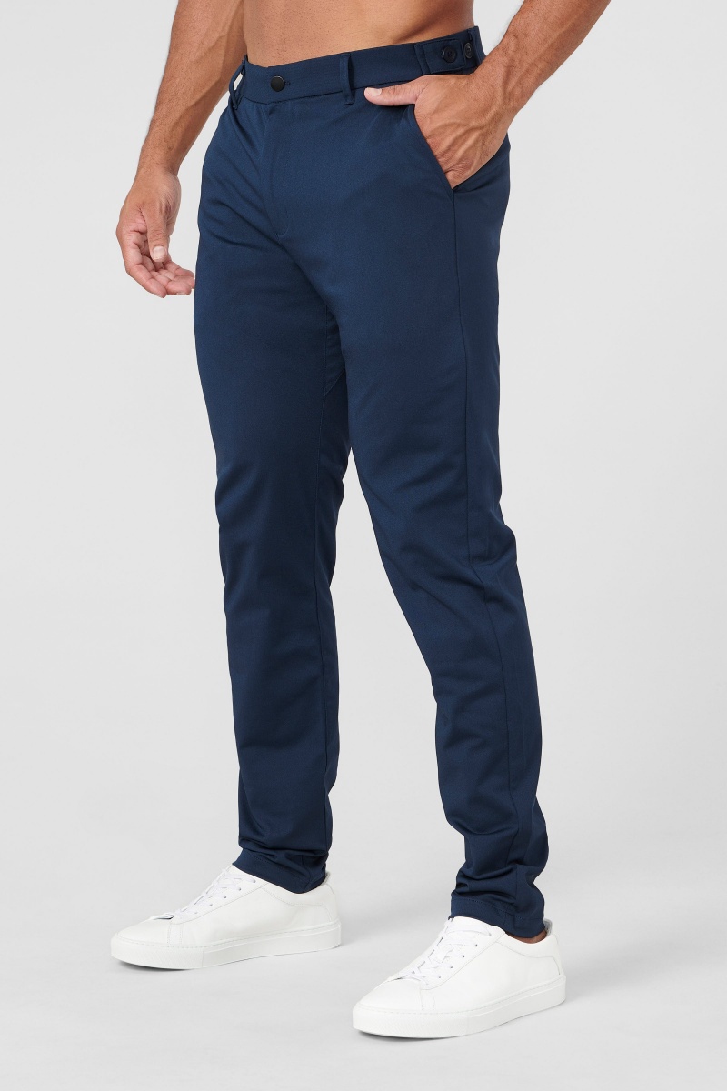 YoungLA 626 Office Tech Hose Herren Navy | 397-NHPTIM