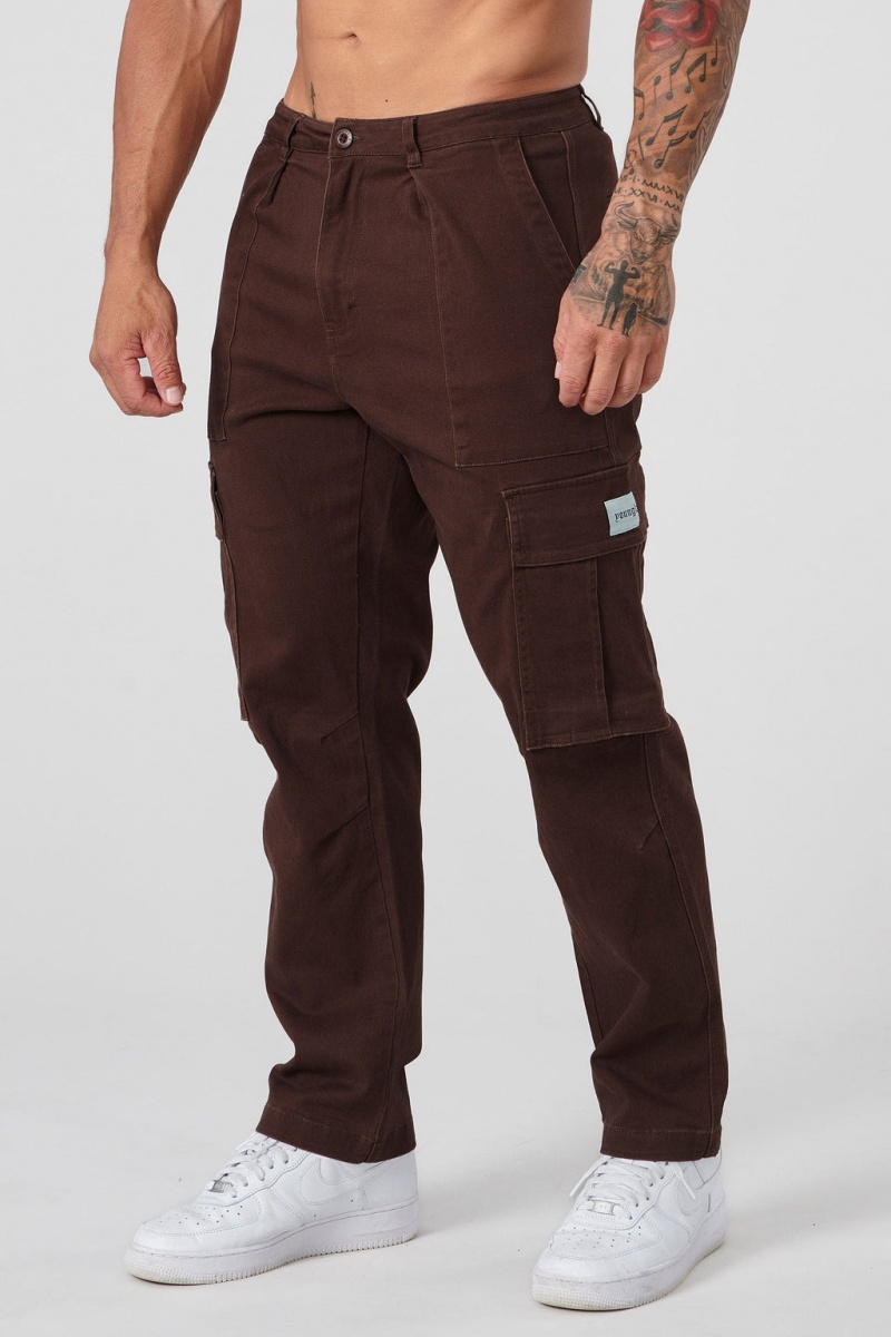 YoungLA 627 Convoy Cargo Hose Herren Schokolade | 025-TMXVLA