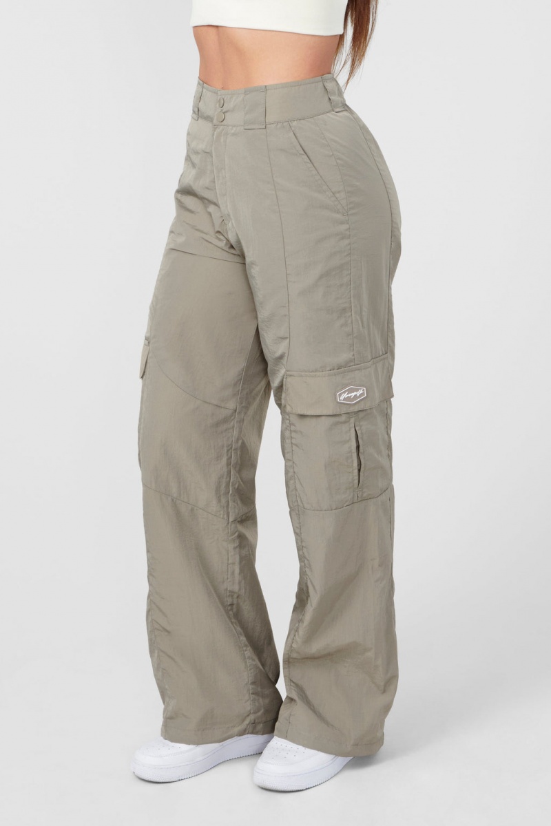 YoungLA W222 Retro Cargo Jogginghose Damen Grau | 315-KHZIDB