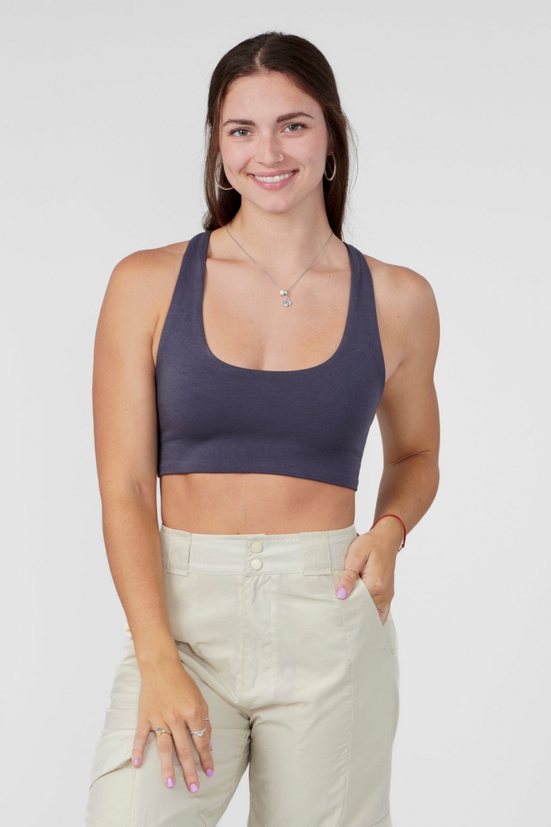 YoungLA W306 OG Racerback 2.0 BHs Damen Navy | 083-XYUVHT