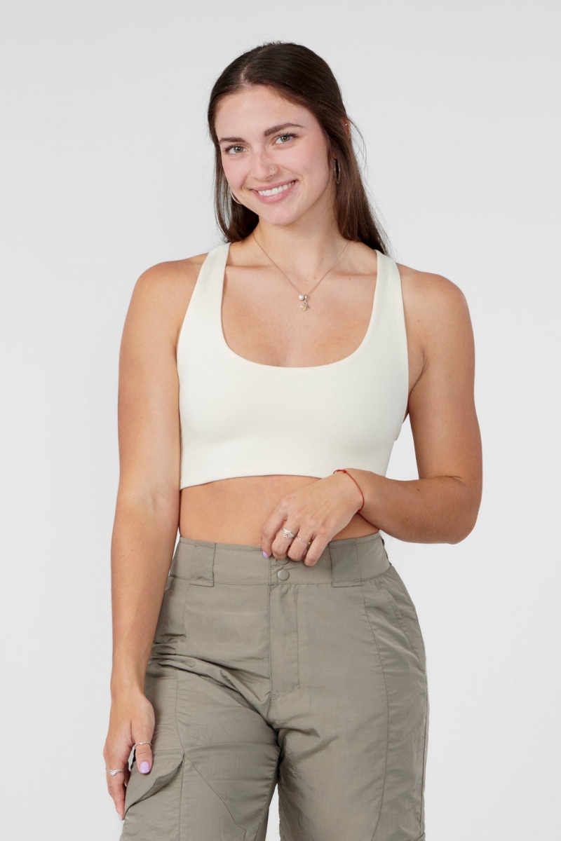 YoungLA W306 OG Racerback 2.0 BHs Damen Weiß | 504-MXWEAU