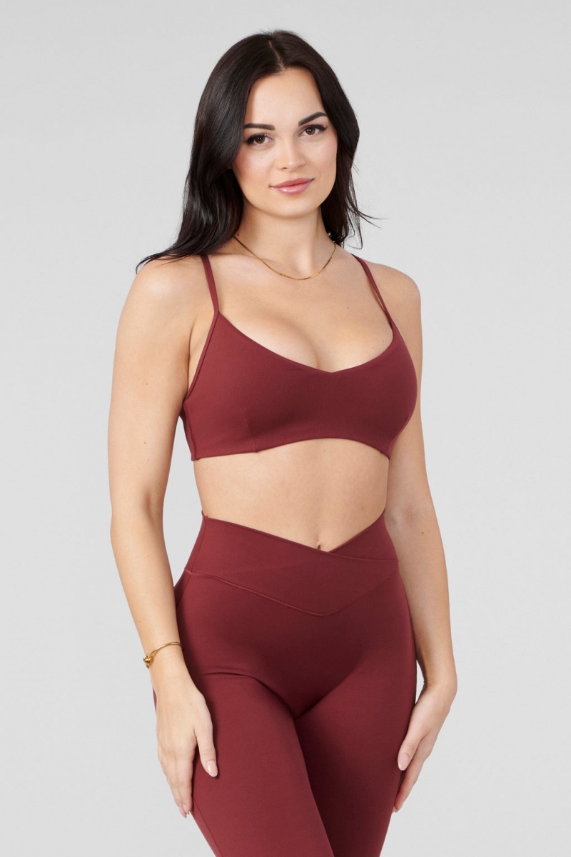 YoungLA W324 Vital BHs Damen Bordeaux | 685-HYADJE